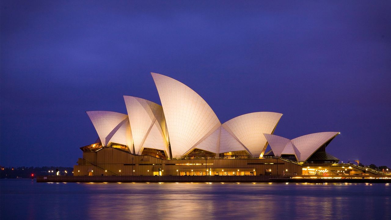 Sydney Opera House at sunset